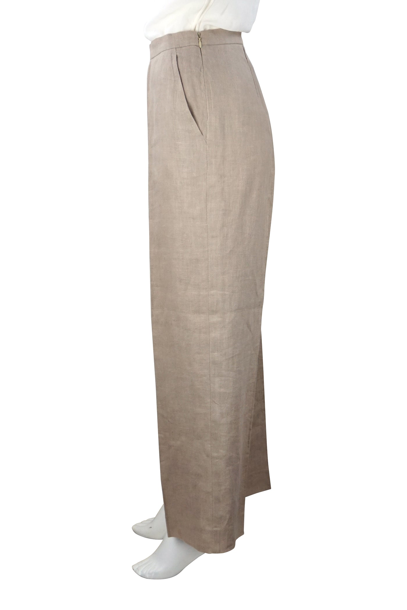 Pure linen trousers