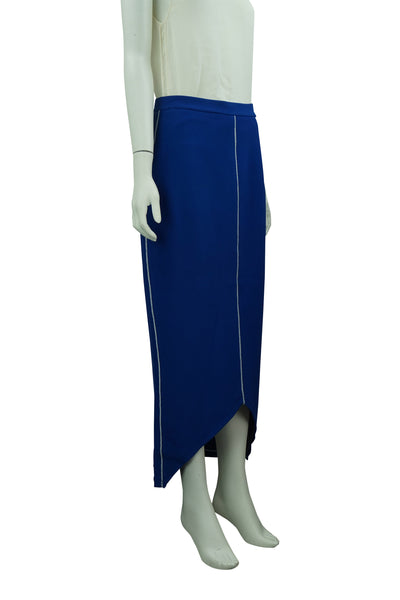 Electric Blue Long Knit Skirt