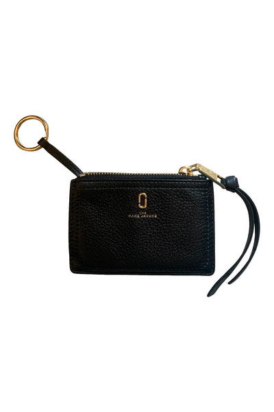 Black zip up coin purse