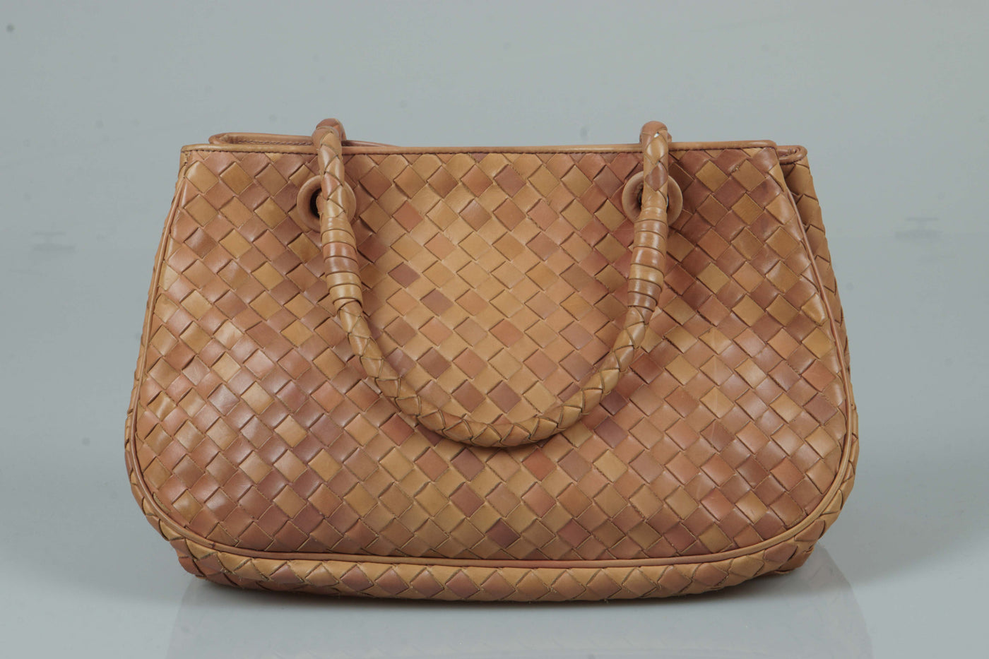Tan leather handbag