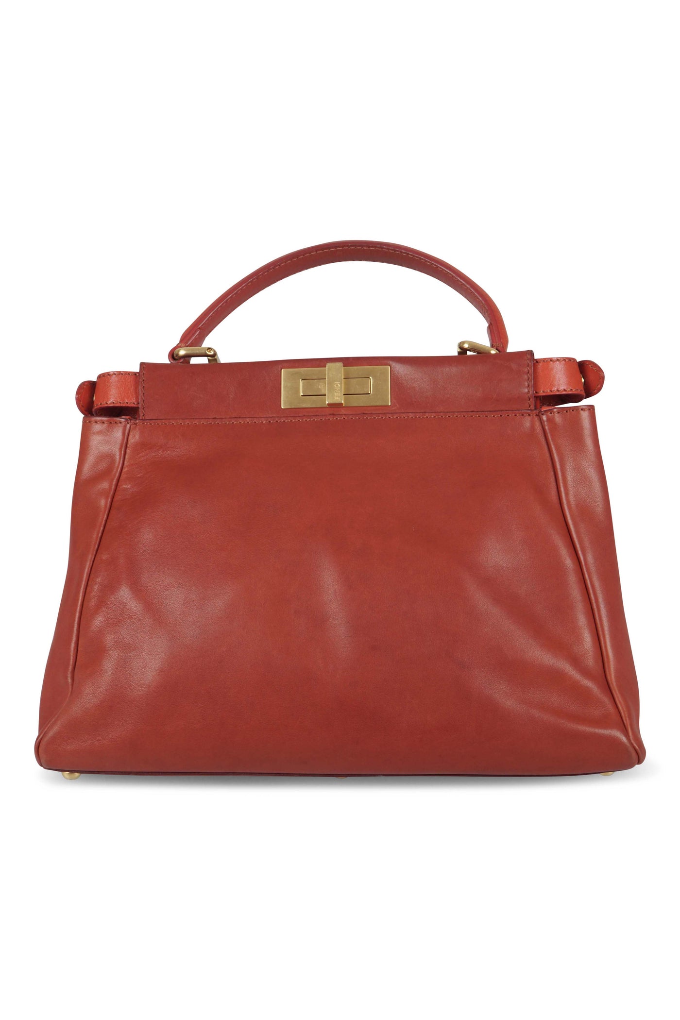 Peekaboo handbag in red