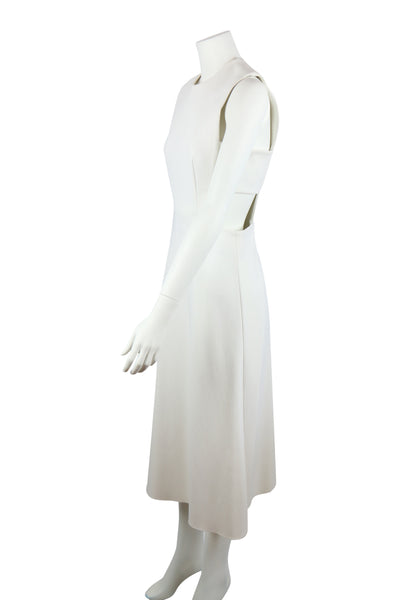White cut-out maxi dress