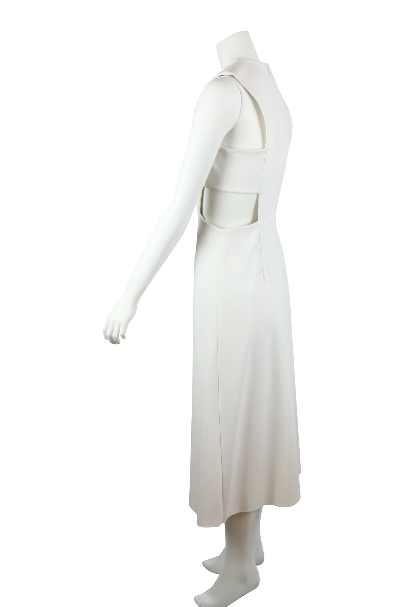 White cut-out maxi dress