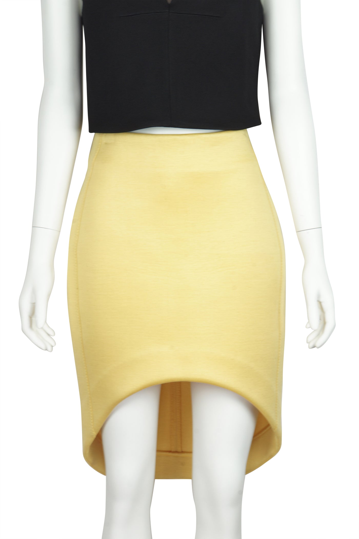 Cut away yellow scuba skirt