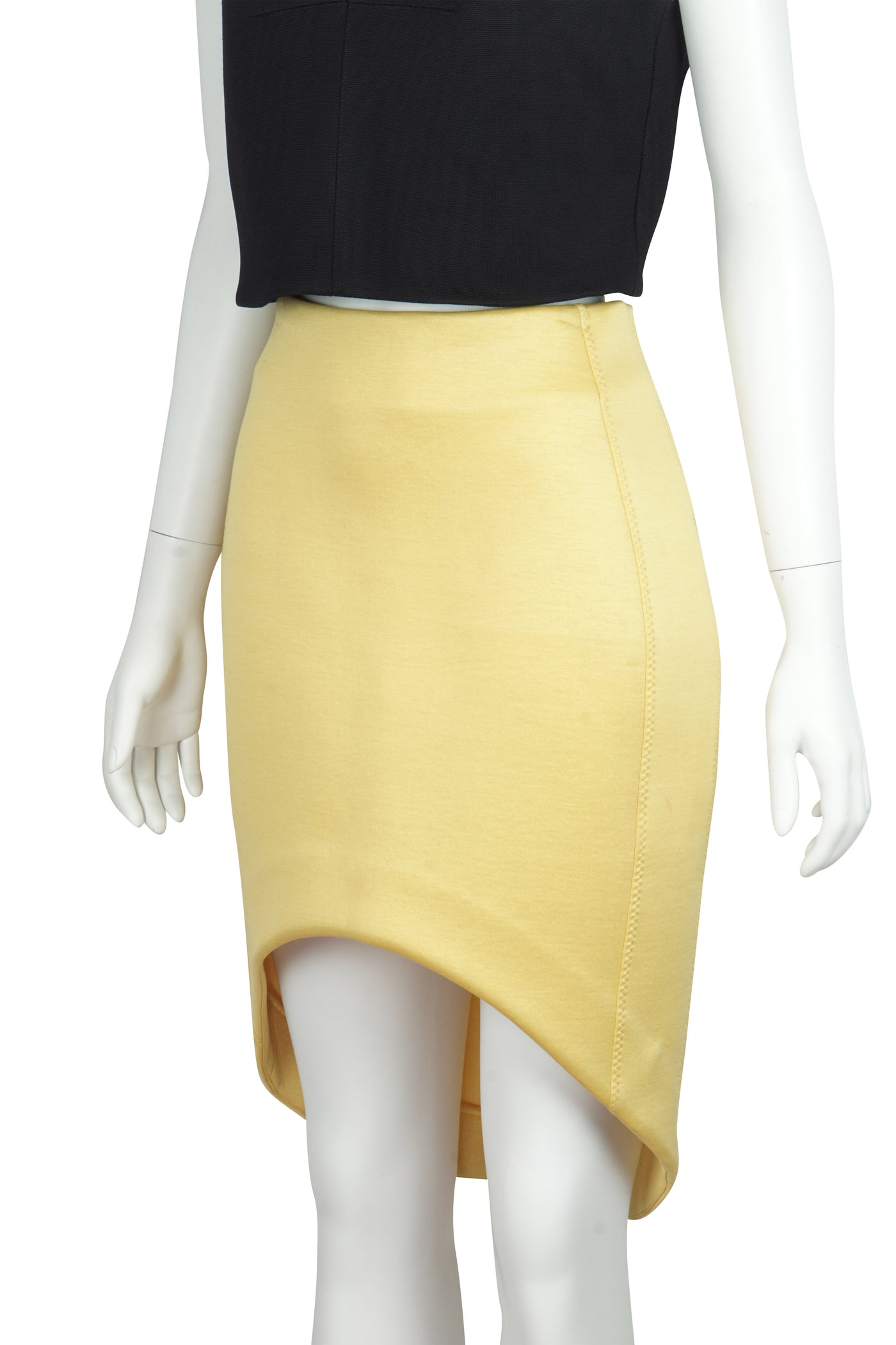 Cut away yellow scuba skirt