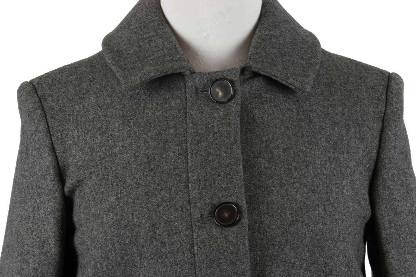 Grey woollen swing jacket