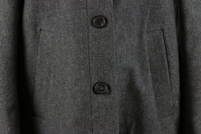 Grey woollen swing jacket