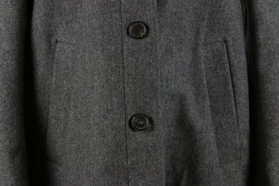 Grey woollen swing jacket