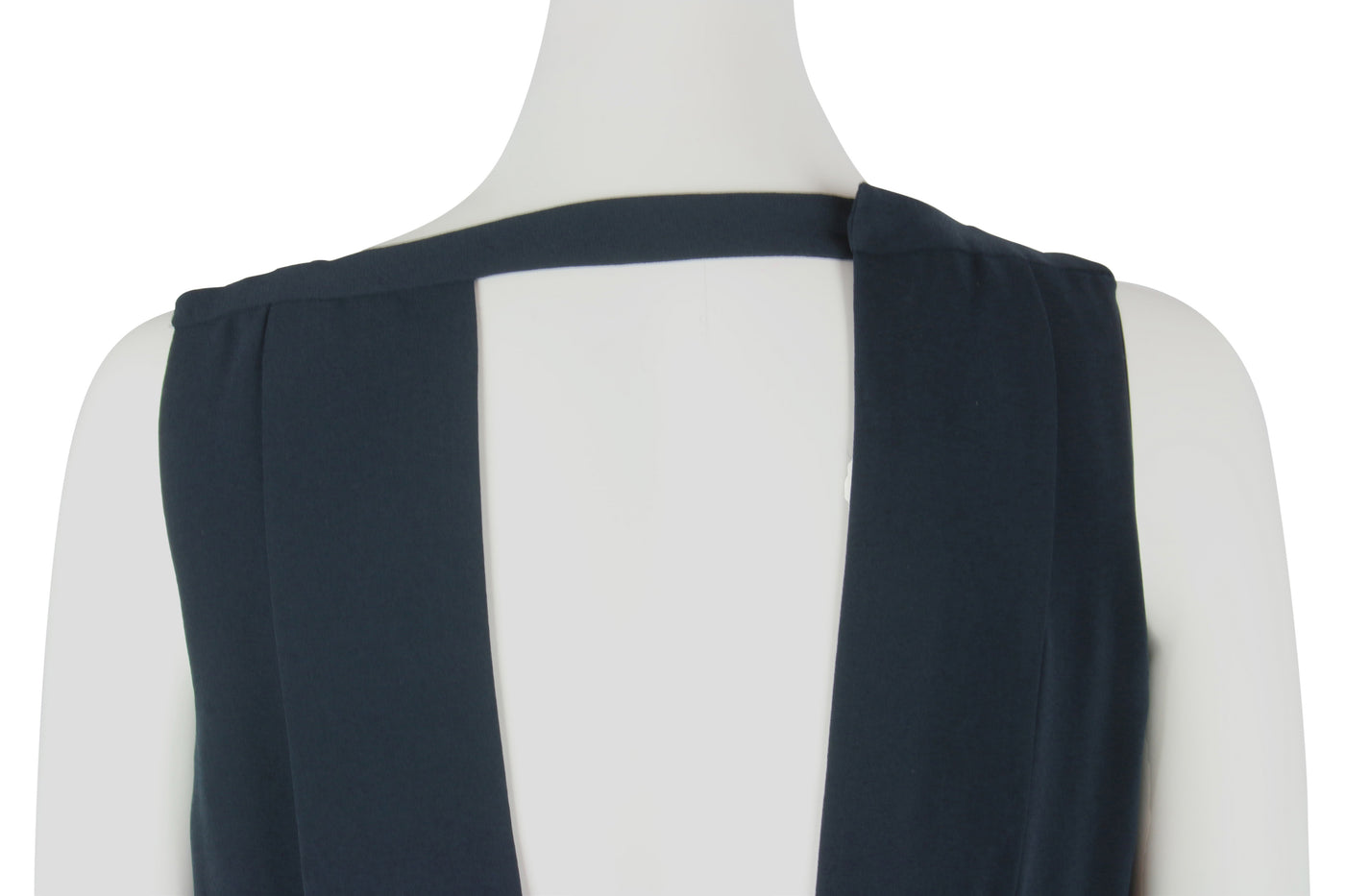 Silk crepe jumpsuit in navy