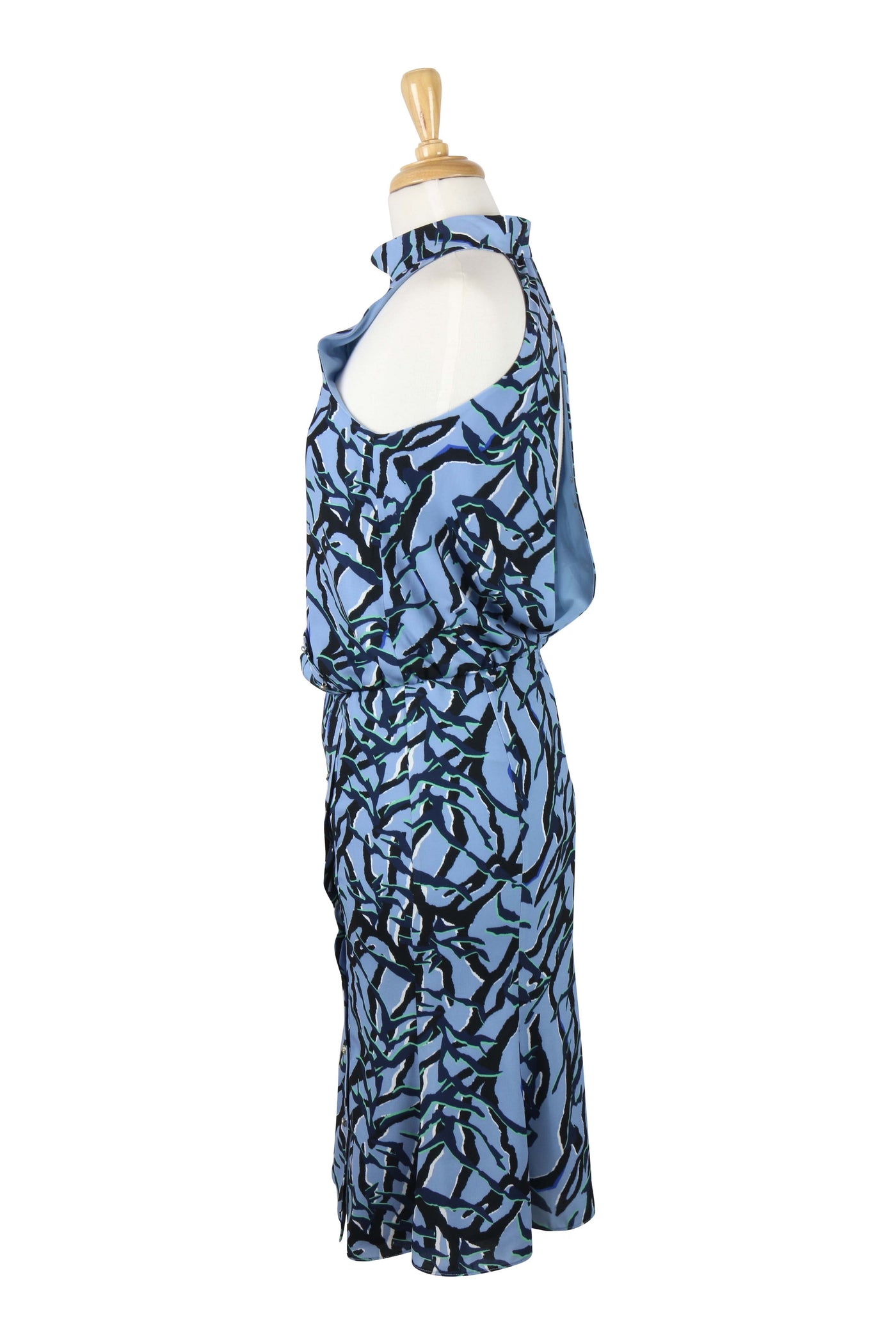 Etta blue print dress