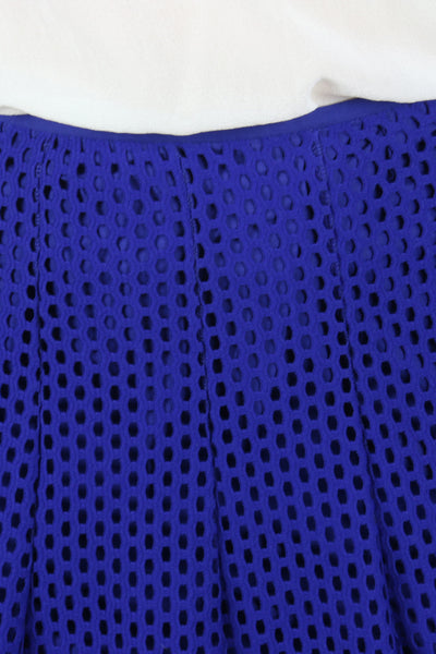 Jackpot blue mesh flare skirt