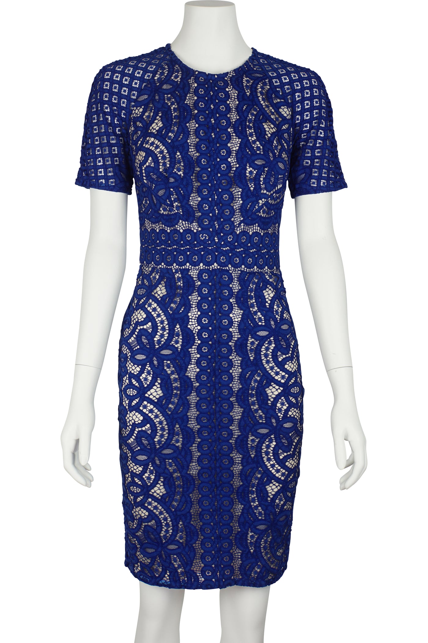 Poppy blue lace dress