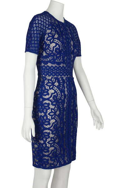 Poppy blue lace dress