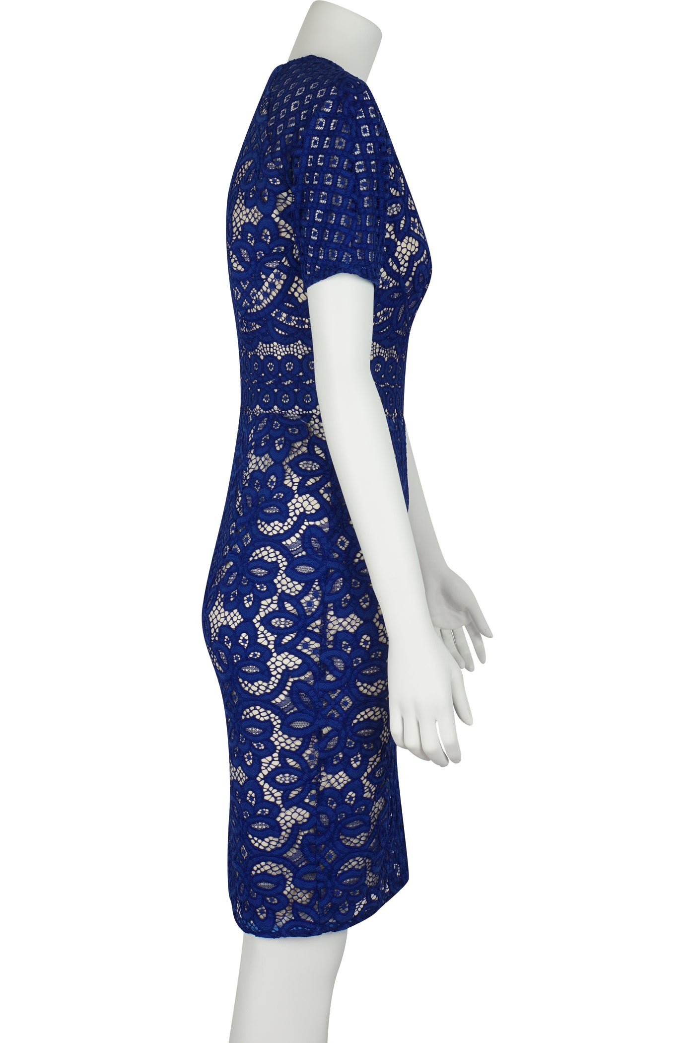 Poppy blue lace dress