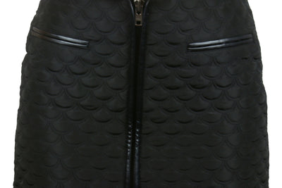 Dragon Quilt mini skirt in black