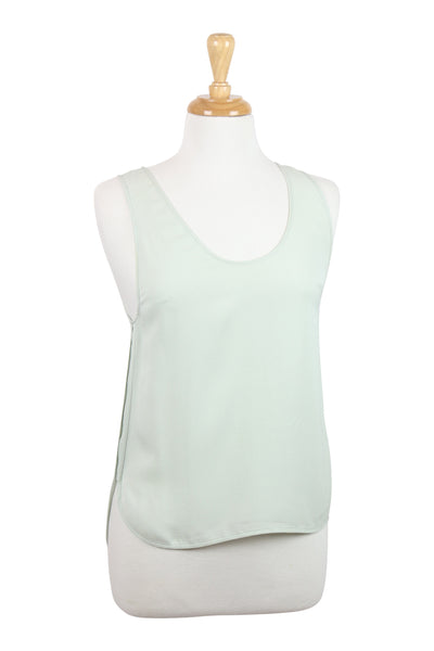 All Occasions mint silk tank top