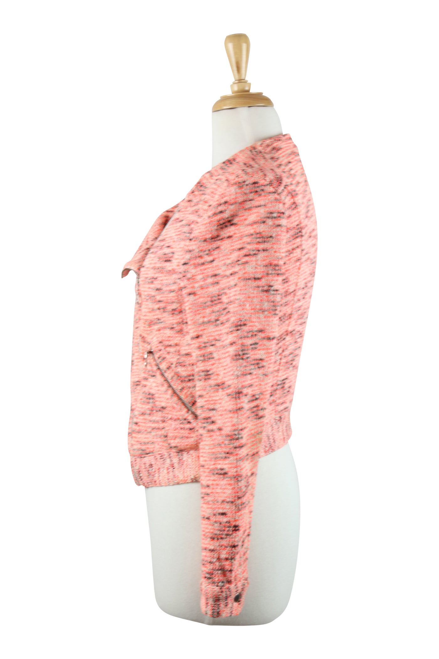 Pink cotton zip jacket