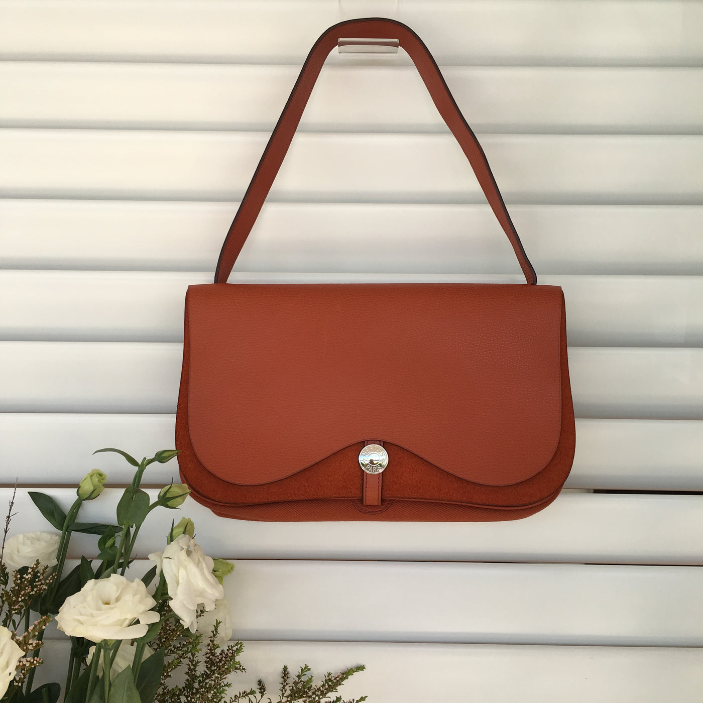 Hermes Colorado tan handbag REVOIR Second Hand Designer Bags Revoir