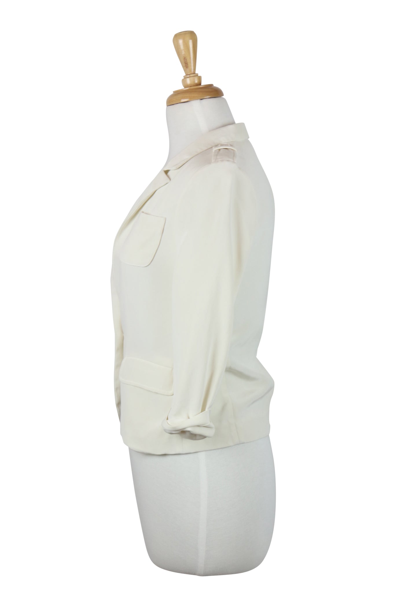 Cream silk jacket