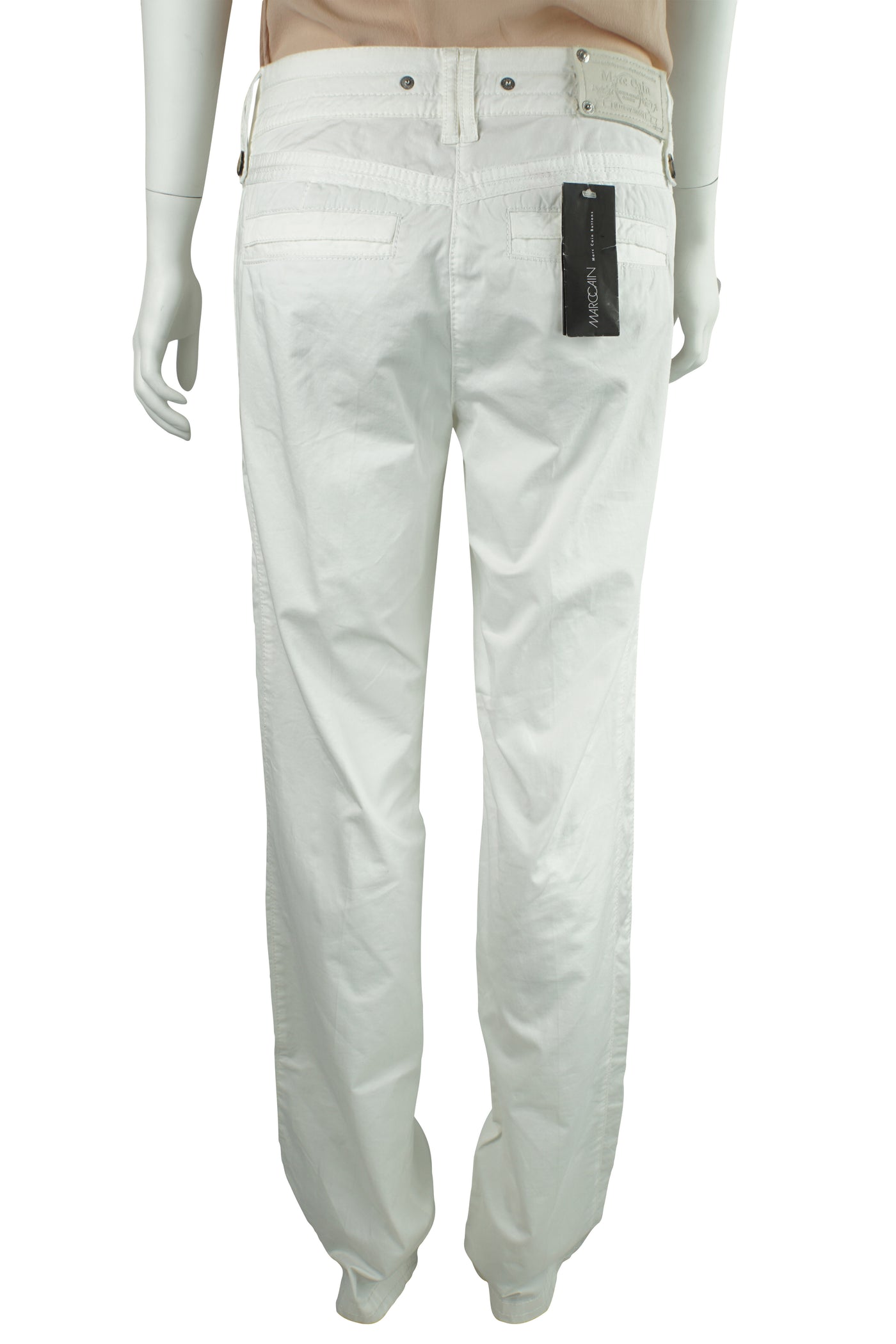 Four pocket white trousers