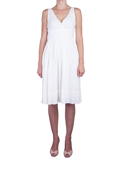 White cheesecloth dress