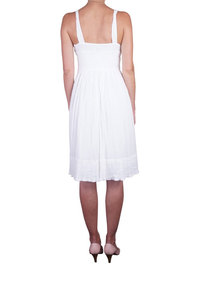 White cheesecloth dress