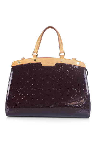 Brea amaranth vernis handbag