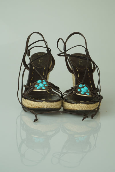 Parigi Gemstone wedge sandals