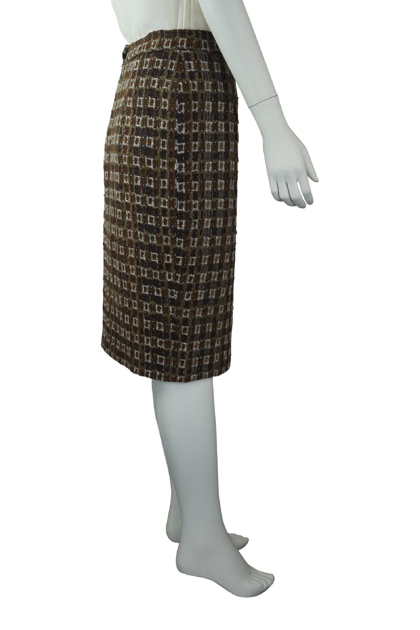 Woven silk honeycomb skirt