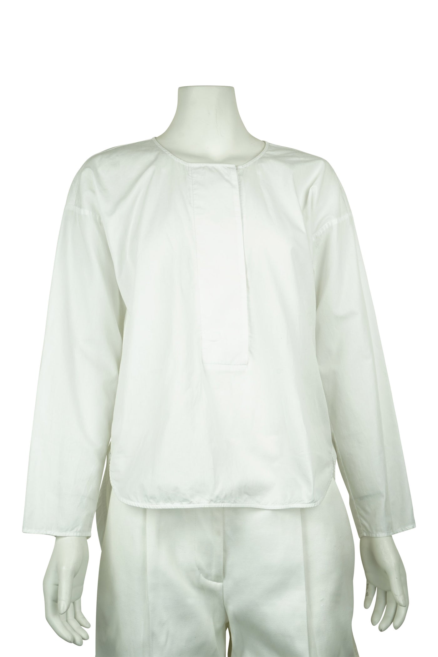 White cotton blouse