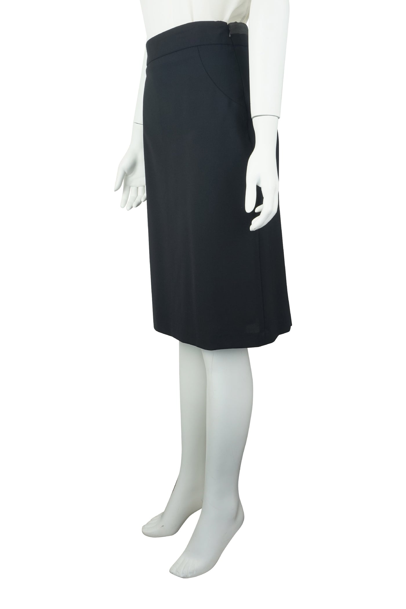 Black fishtail skirt