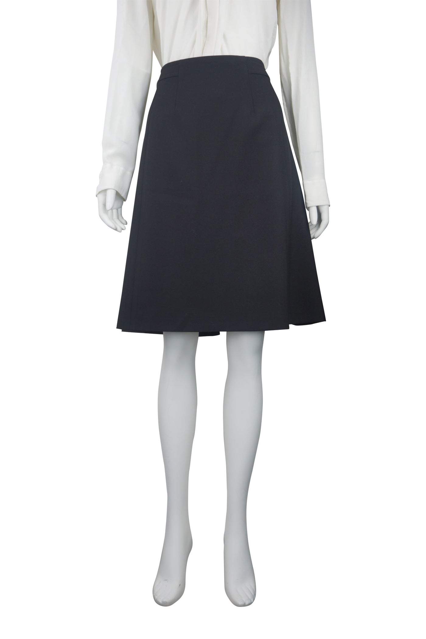 A-line black skirt