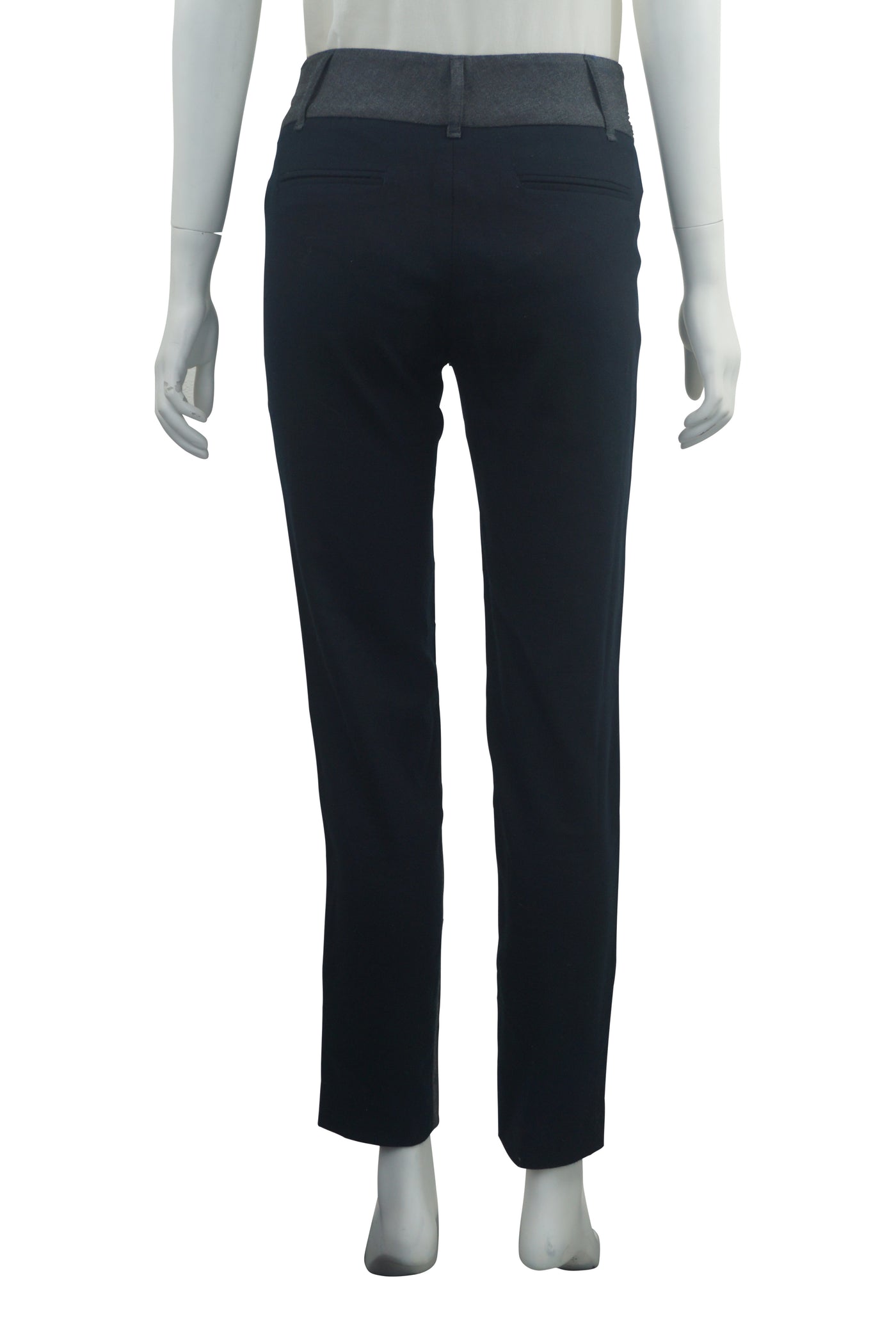 Stretch wool panel trousers