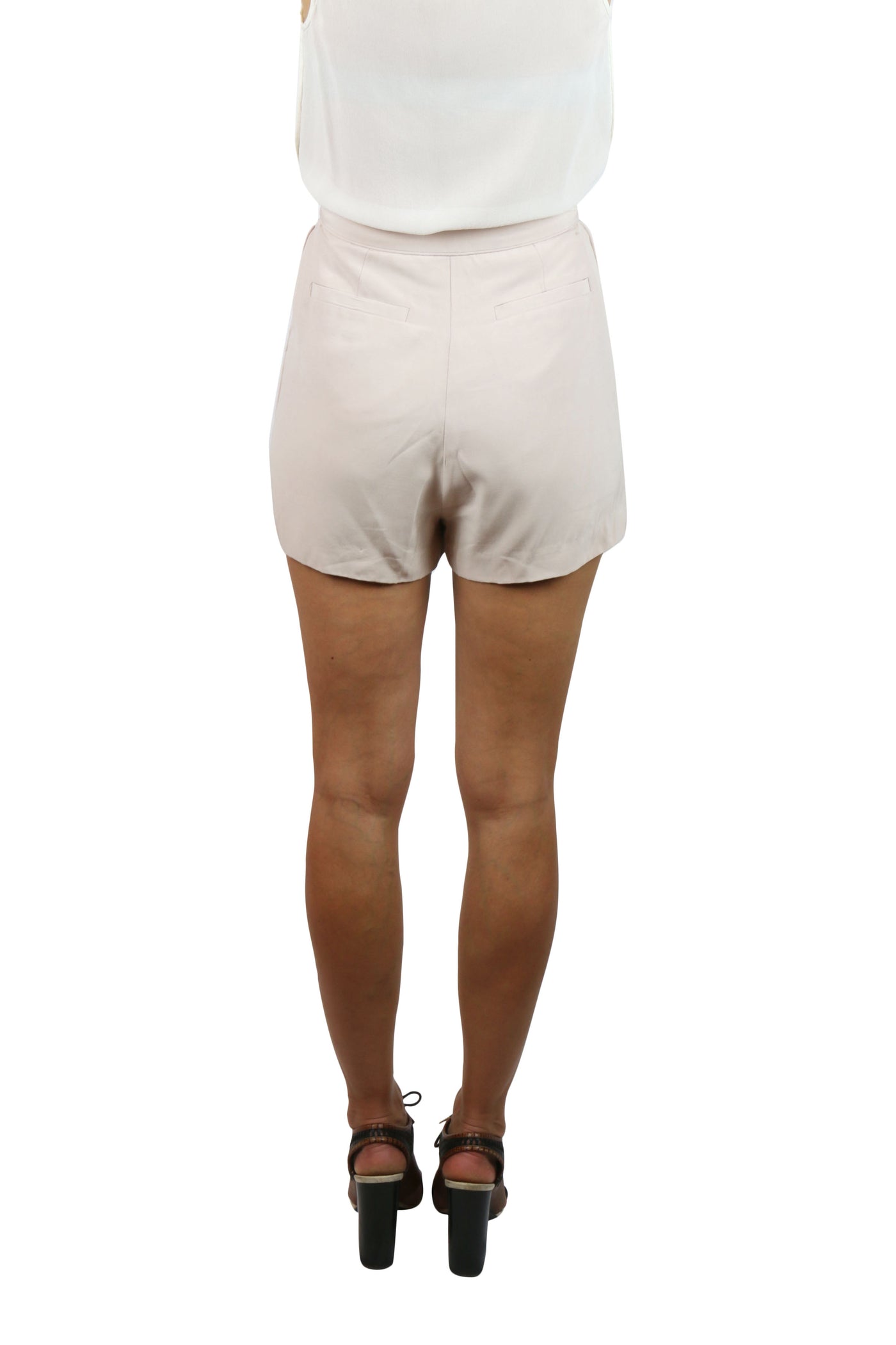 Champaign lace panel shorts
