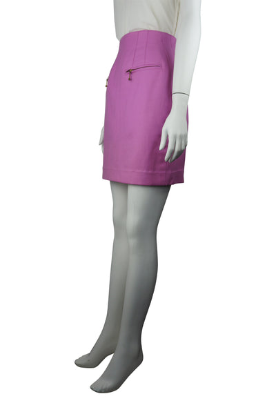 Bubblegum woollen skirt