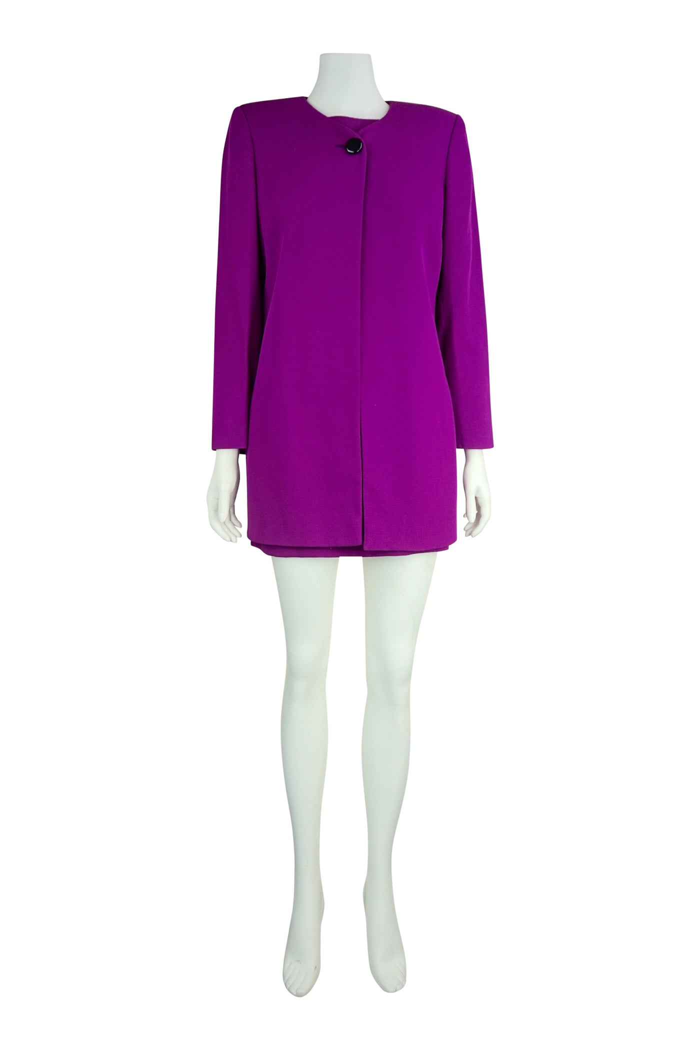 Fuscia dress with long jacket