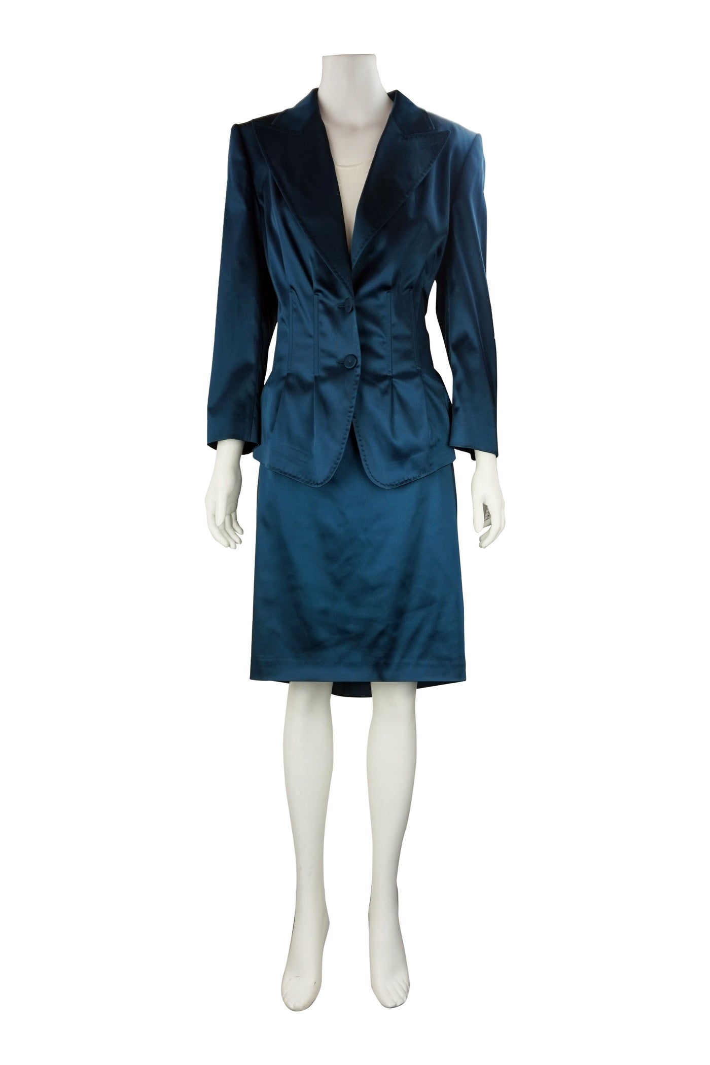 Vivid blazer and skirt set