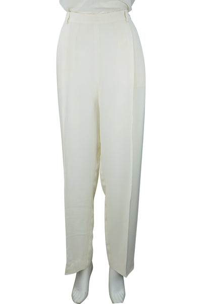 Relaxed crepe trousers