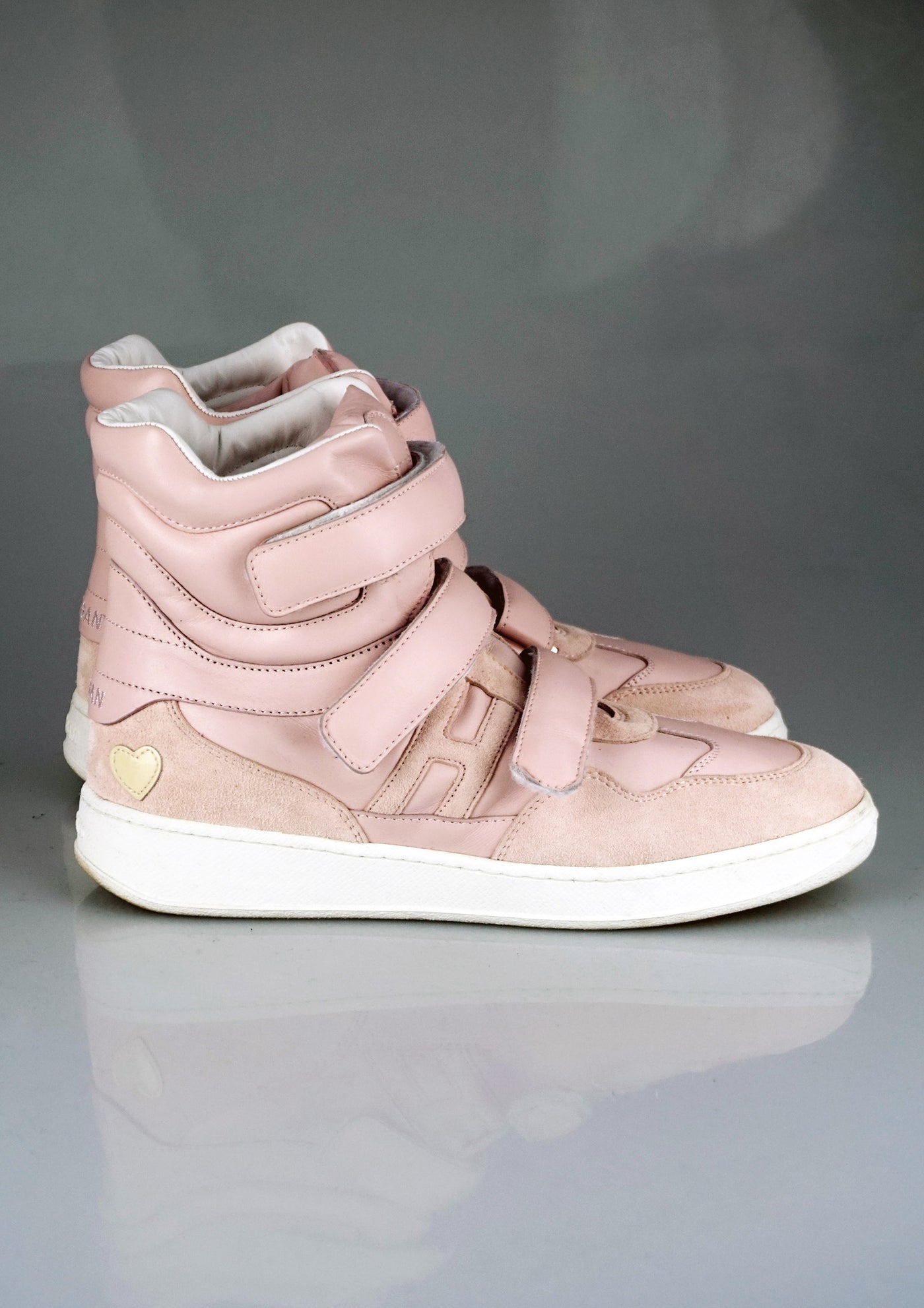 Katie Grand Loves Hogan baby pink sneakers