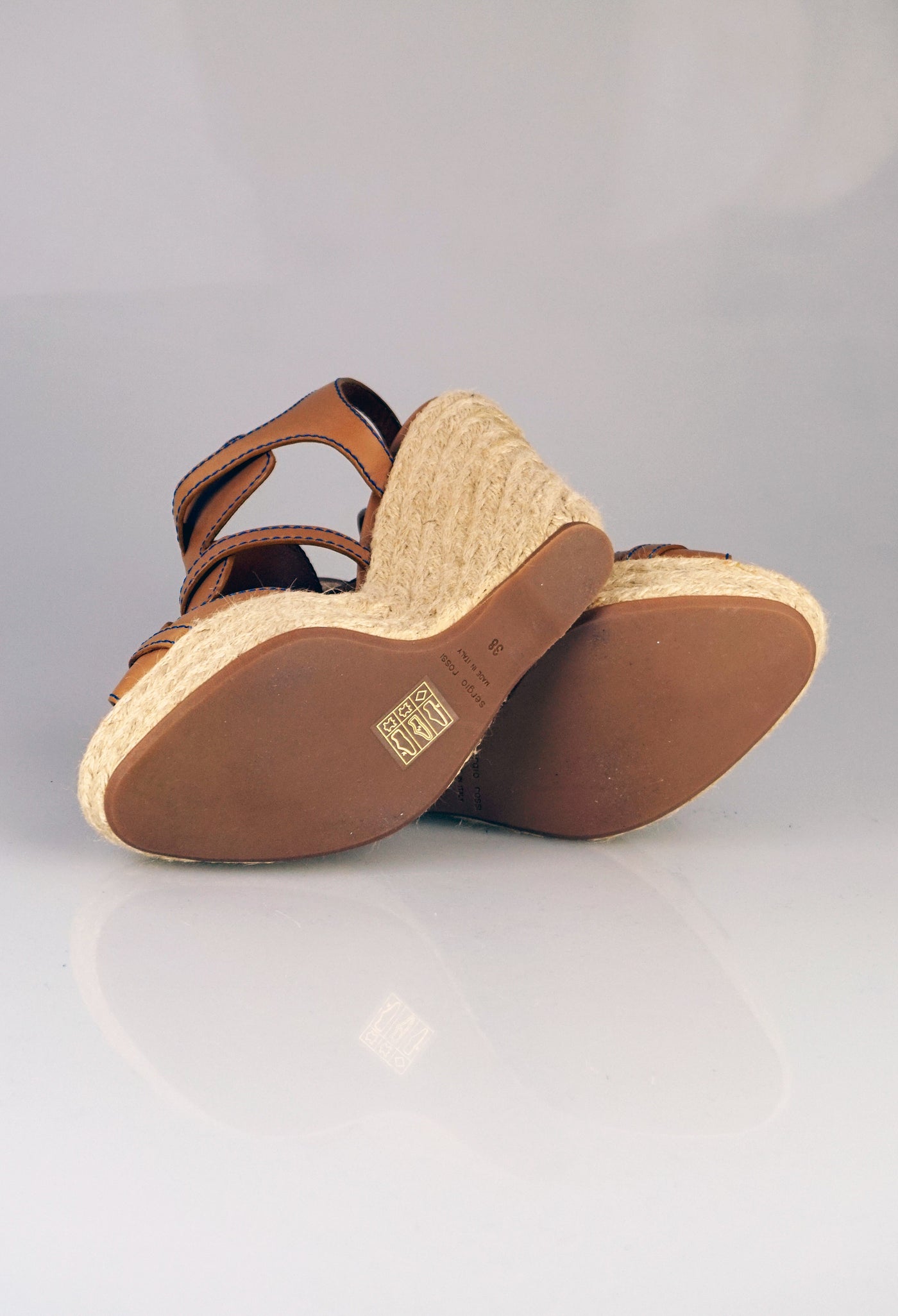Wedges tan sandals