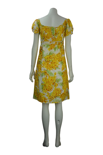 Empire floral cotton dress