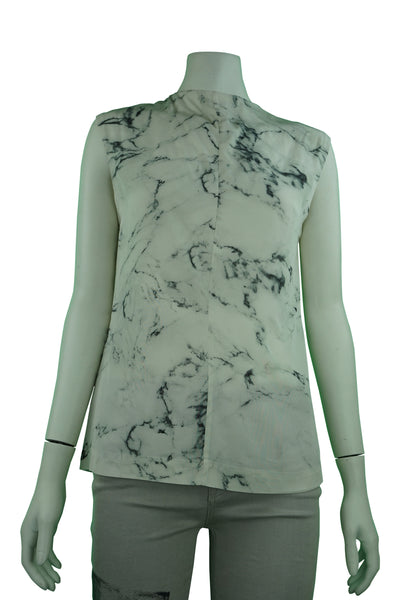 Silk Marble Pattern Blouse