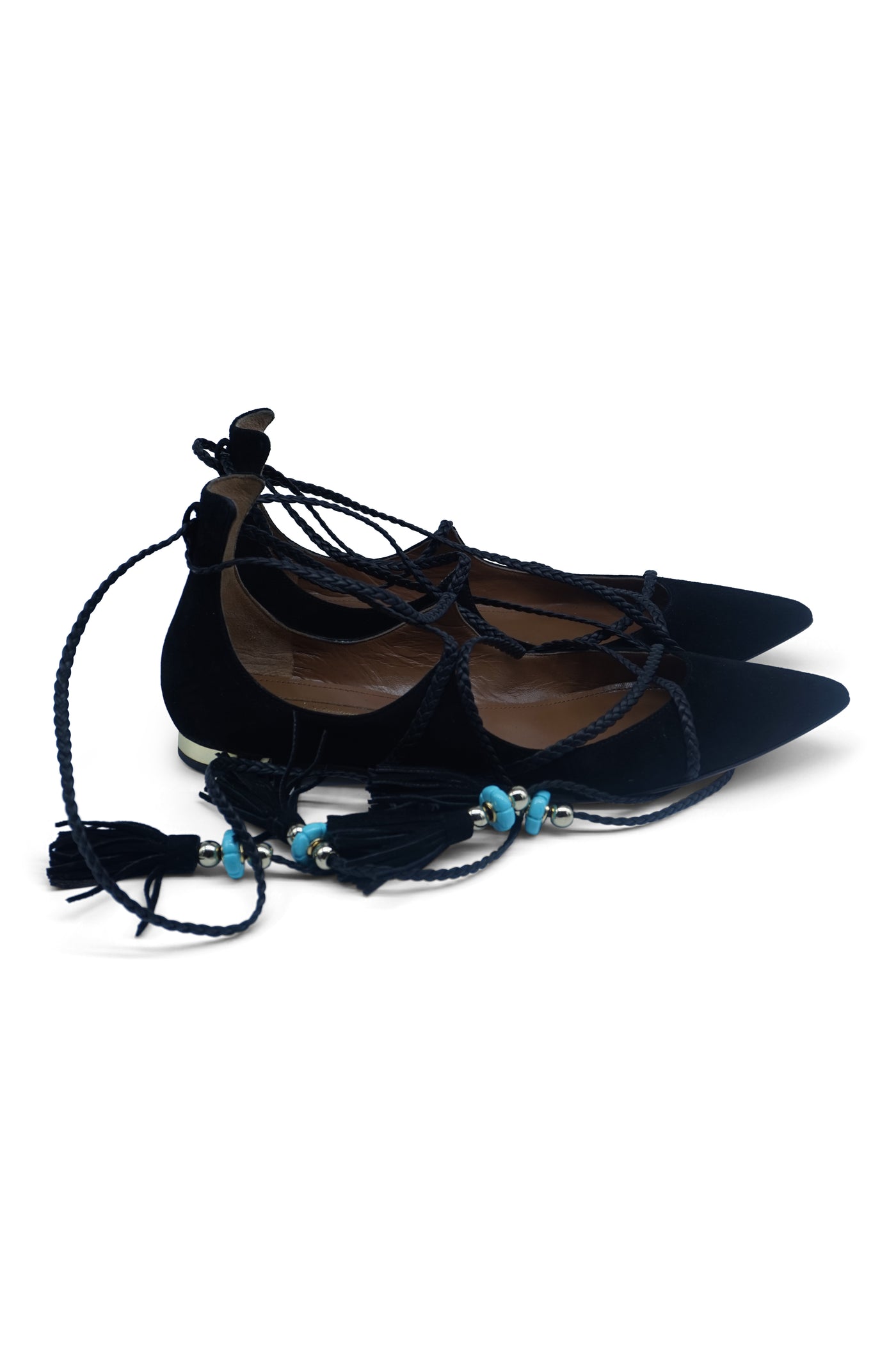 Poppy Delevingne Ballerina Suede Flats