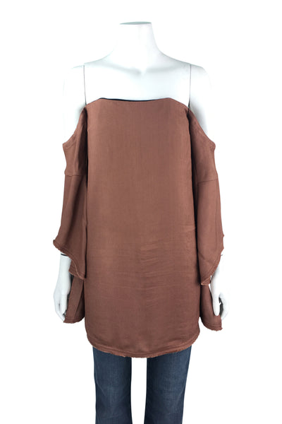 Bronze Top with Wide Sleeves