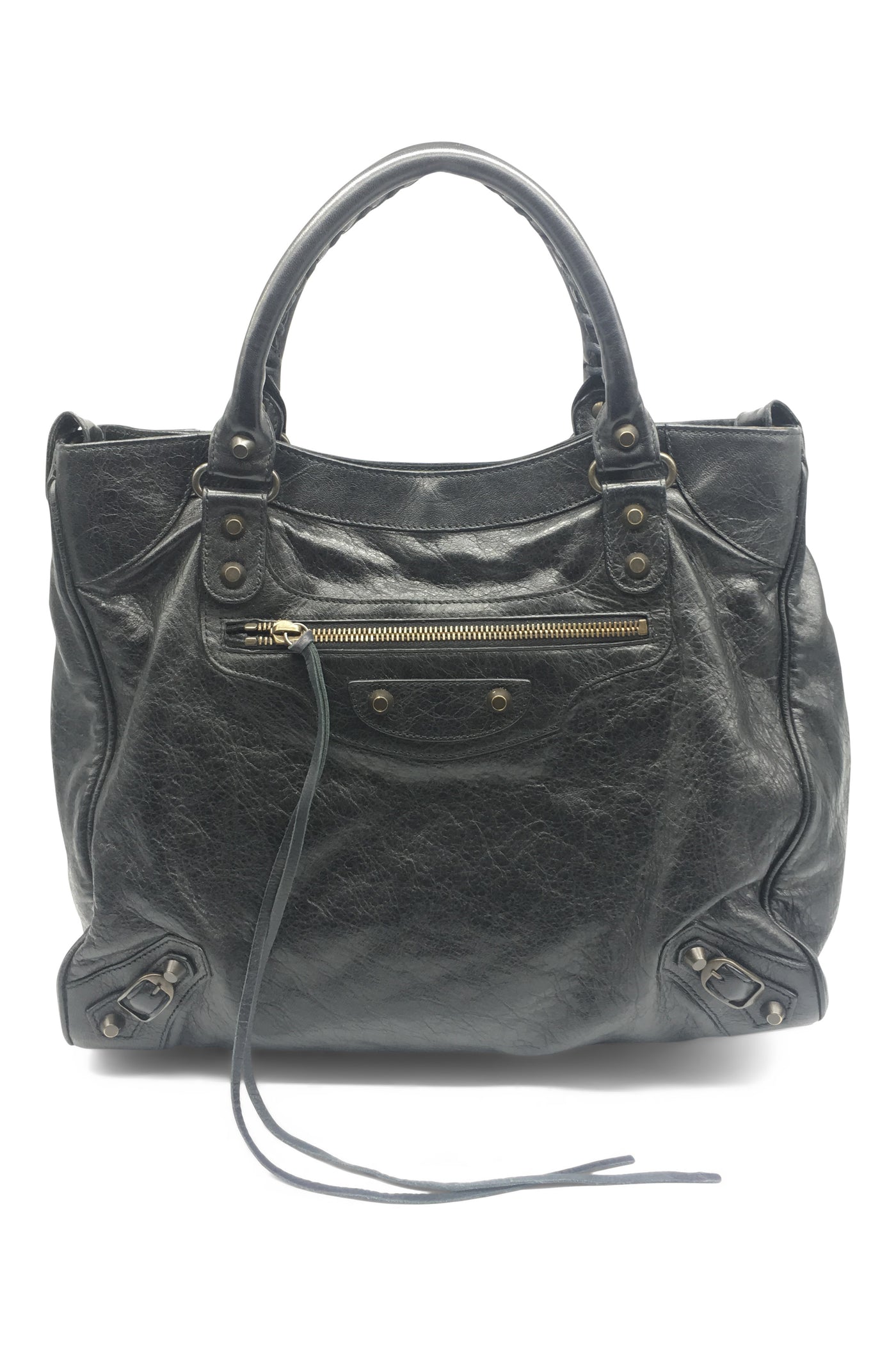 Balenciaga Velo Classic Regular Hardware Bag in Black, REVOIR