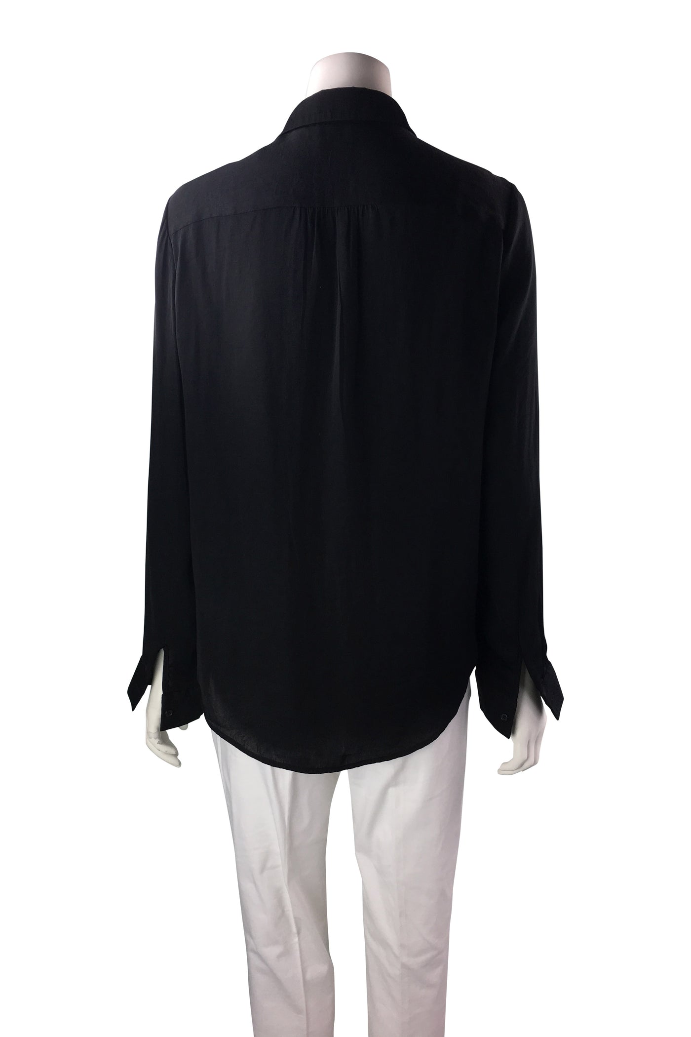 Black Blouse with Zipper