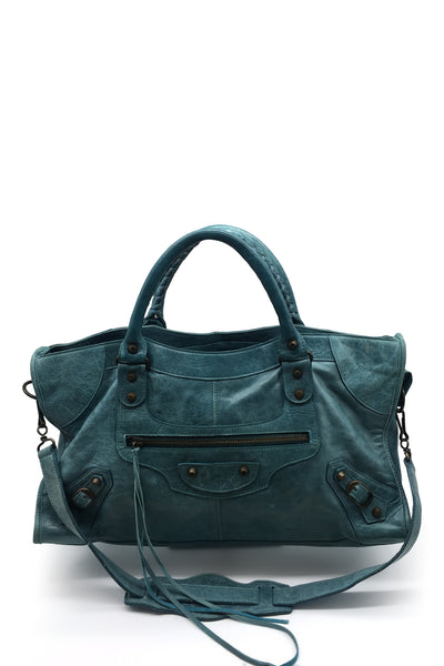 Turquoise / Blue India Classic City Tote