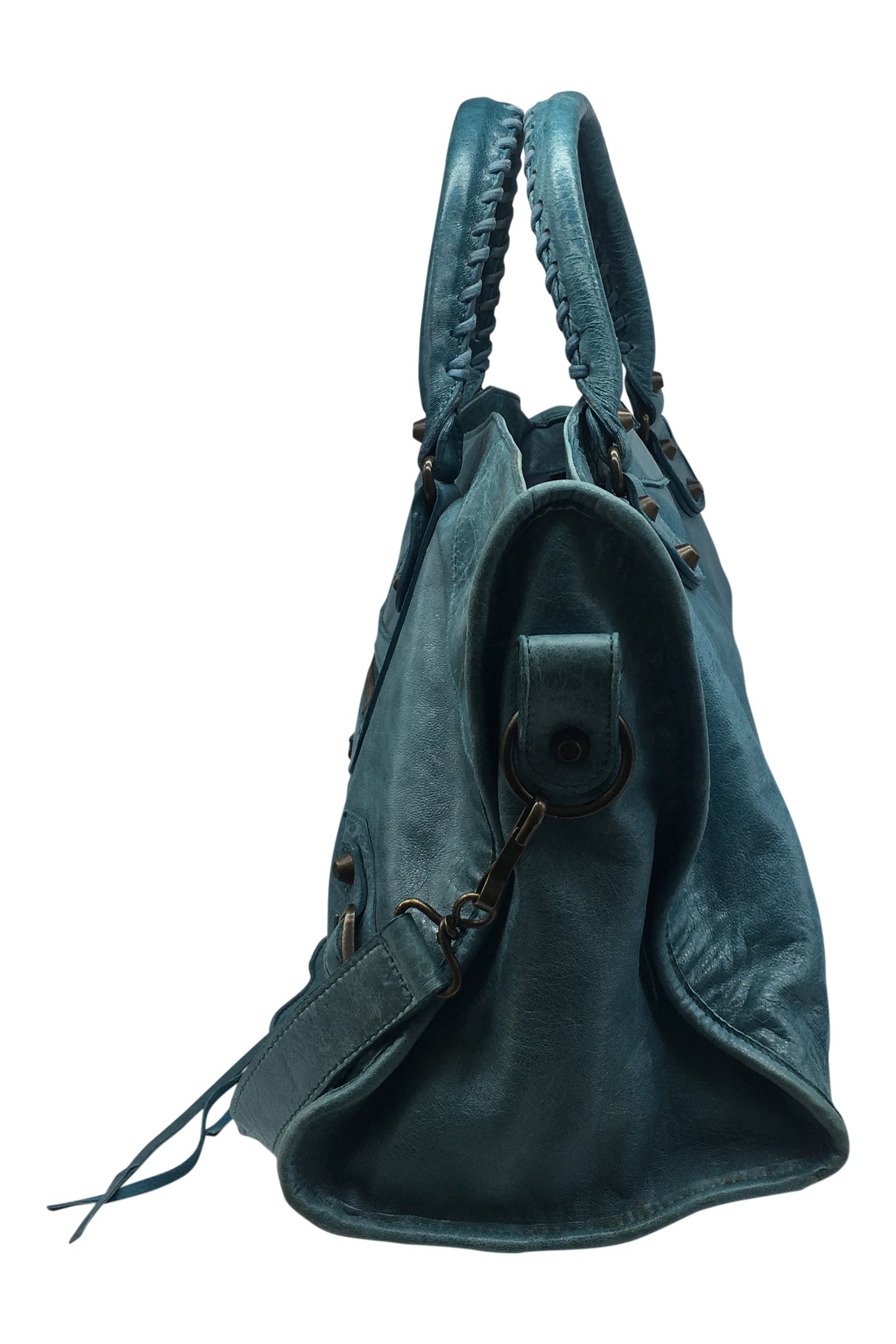 Turquoise / Blue India Classic City Tote