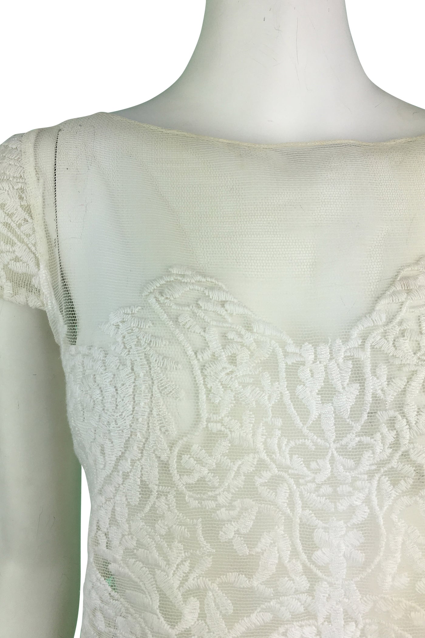 Antique White Lace Top